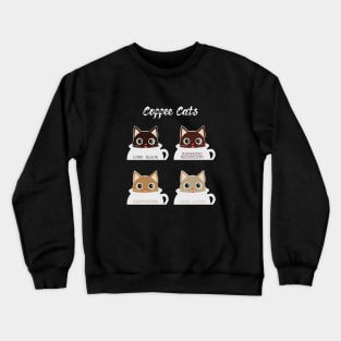 Coffee Cats Crewneck Sweatshirt